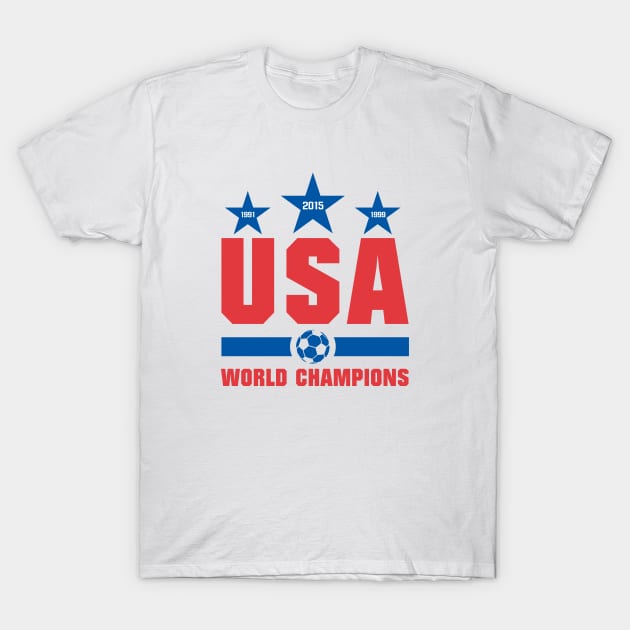 USA World Champions T-Shirt by Ryan Wood Studios